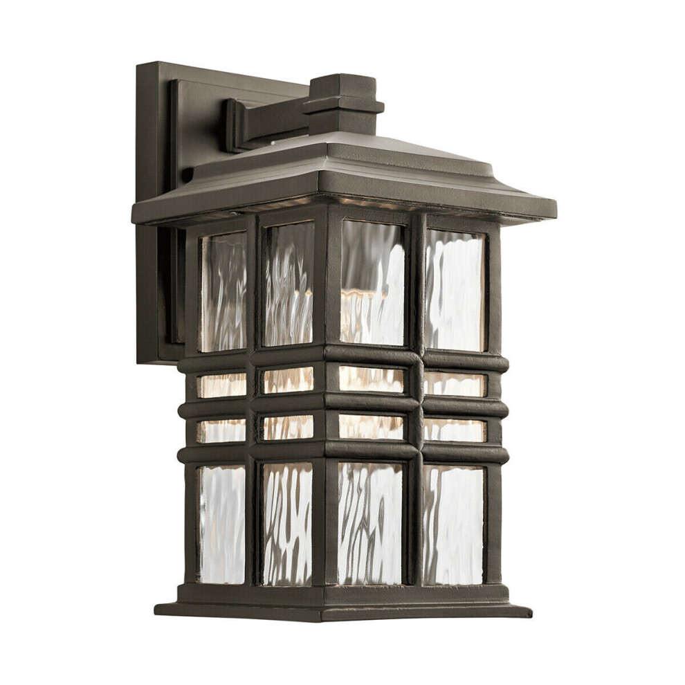 Loops Outdoor Ip44 1 Bulb Wall Lantern Olde Led E27 40W D01626 Light/Bronze