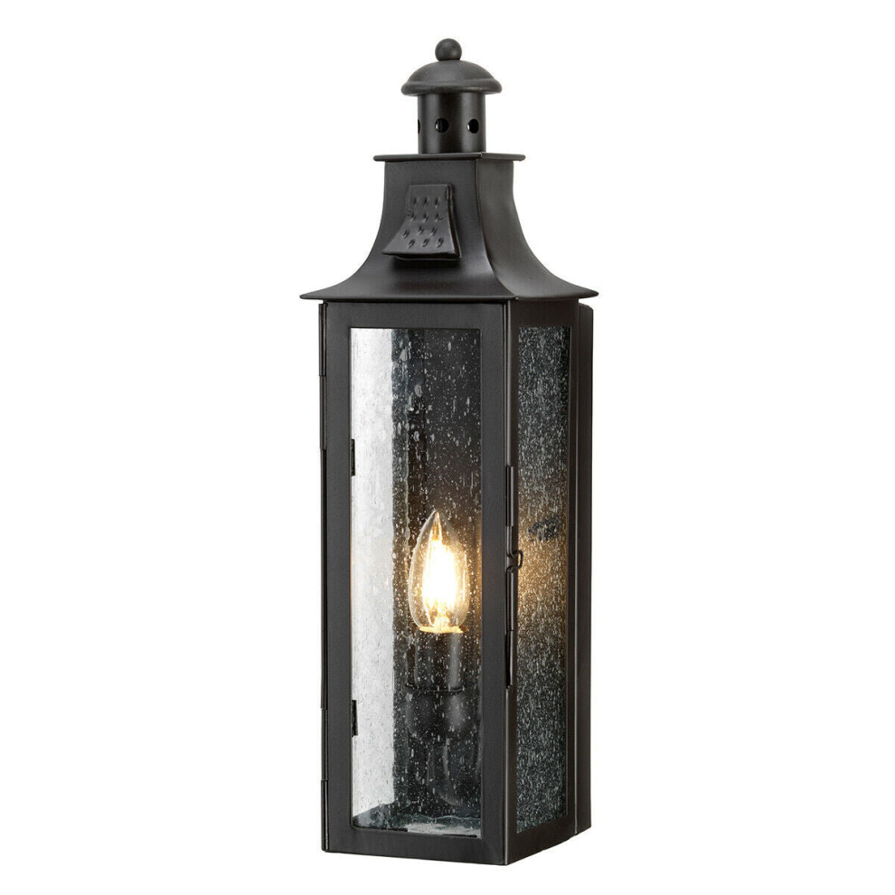 Outdoor IP44 Wall Light Sconce Old Bronze LED E14 60W Bulb External d02508