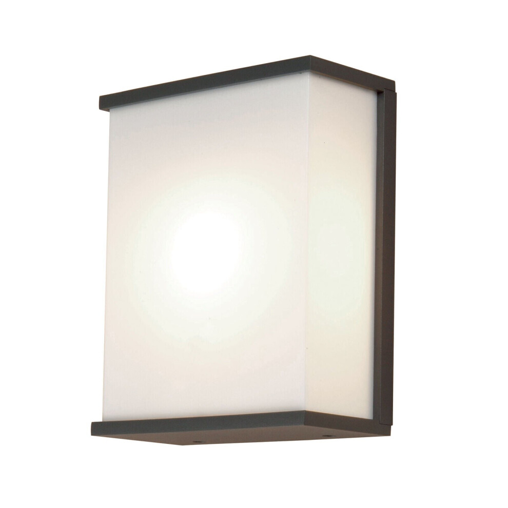 Outdoor IP54 Twin Wall Light Dark Grey LED E27 60W