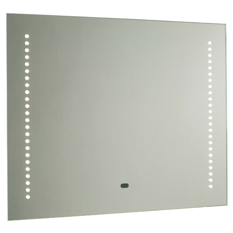 Loops Ip44 Led Bathroom Mirror 50Cm X 60Cm Vanity Light Ir Switch & Dual Shaver Socket