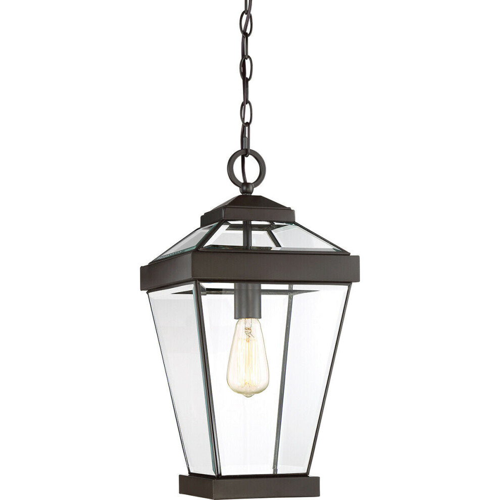 Loops Ip23 1 Bulb Chain Lantern Western Led E27 60W Medium Light/Bronze