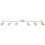 Loops Adjustable Ceiling Spotlight Gloss White 6 Light Bar Downlight Modern Lamp 1
