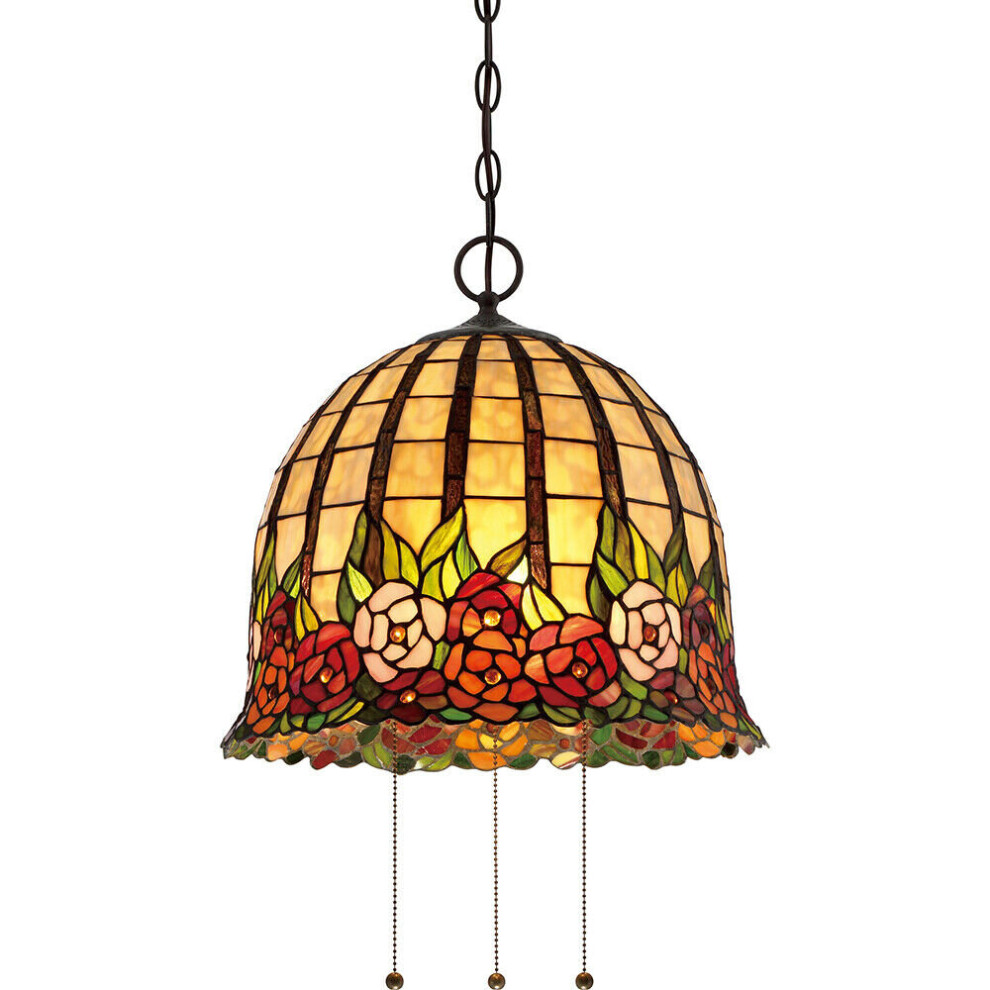 Loops 3 Bulb Ceiling Pendant Light Fitting Imperial Bronze Led E27 100W Bulb