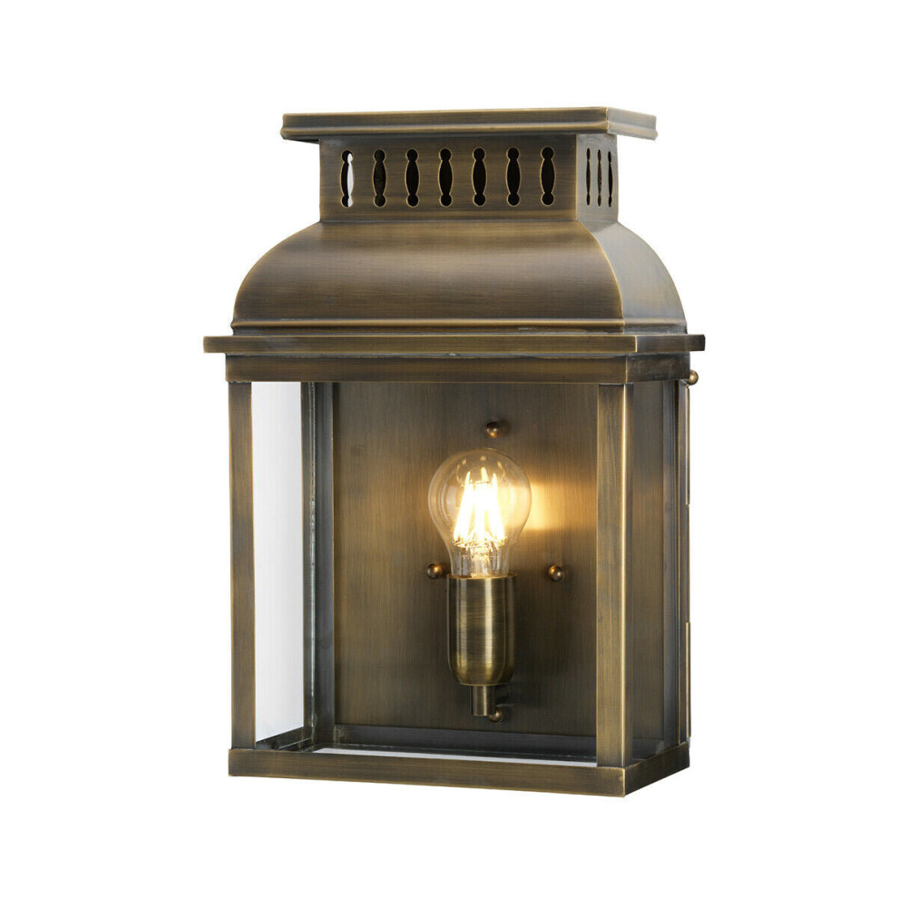 Loops Outdoor Ip44 Wall Aged Brass Led E27 100W D02568 Light