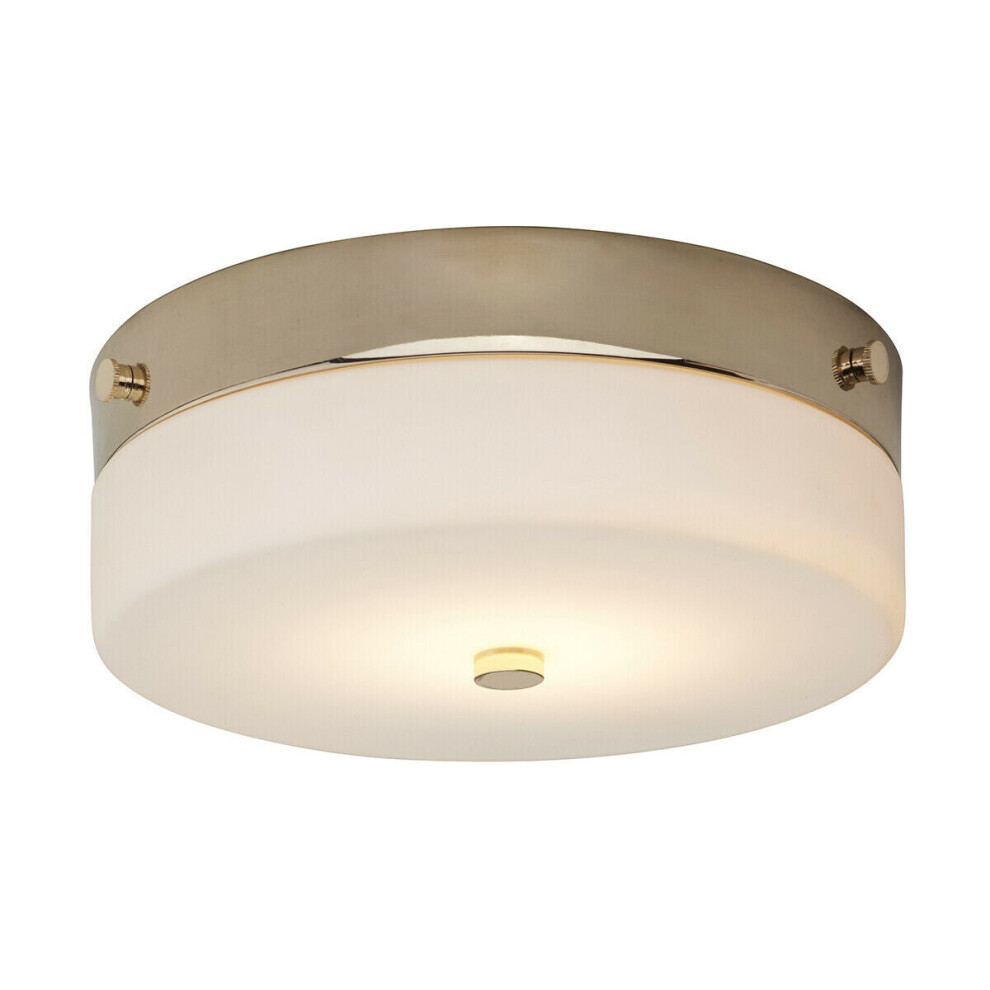 Loops 1 Bulb Flush Low Ceiling Polished Led Gx53 9W Bulb Light/Gold