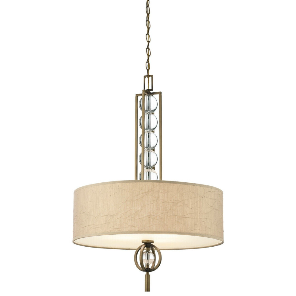 3 Bulb Ceiling Pendant Light Fitting Cambridge Bronze LED E27 100W Bulb