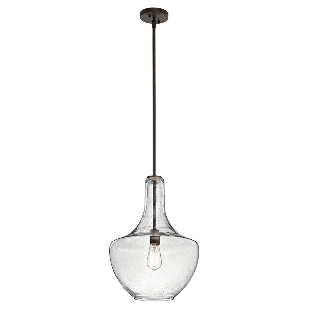 Loops Light/Bronze Bulb Ceiling Pendant Fitting Olde Led E27 60W Bulb Size 1