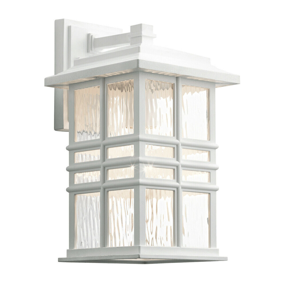 Loops Outdoor Ip44 1 Bulb Wall Lantern Led E27 40W D01625 Light/White