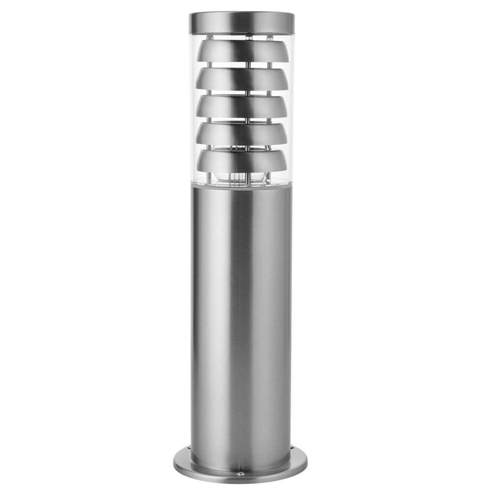 Loops Outdoor Garden Bollard Stainless Steel 9W Outside Path Led Lamp Post Ip44 Light