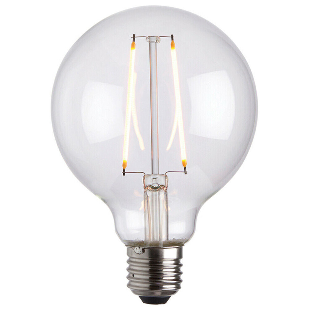 95mm GLOBE LED Filament Light Bulb CLEAR GLASS E27 Screw 2W Warm White Lamp-image-OPC-P8WKXKK-NEW