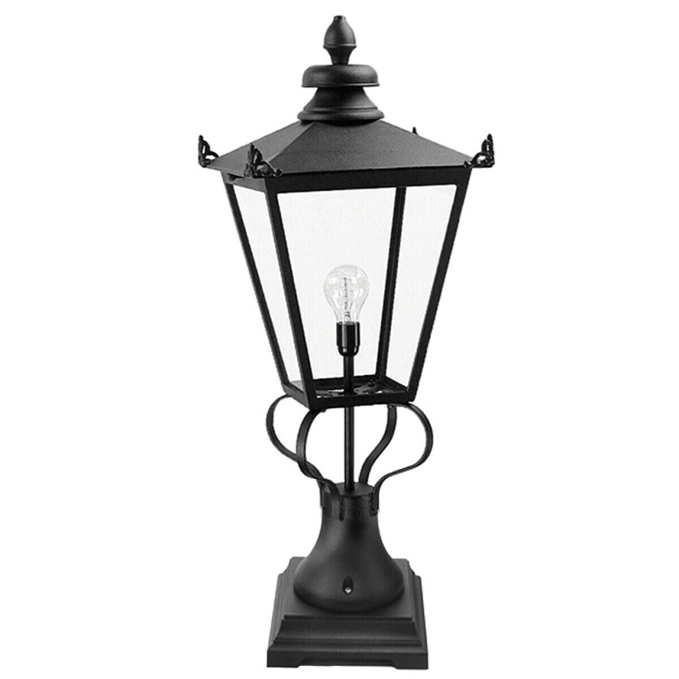 Loops Ip23 1 Bulb Wall Ground Pedestal Led E27 200W Black