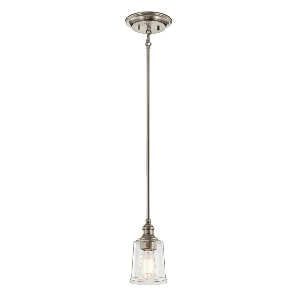 Loops 1 Bulb Ceiling Pendant Light Fitting Classic Pewter Led E27 60W Bulb