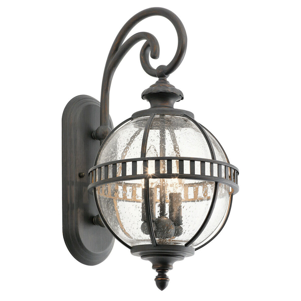 Loops Outdoor Ip44 Twin Wall Light Londonderry Led E14 60W D01698