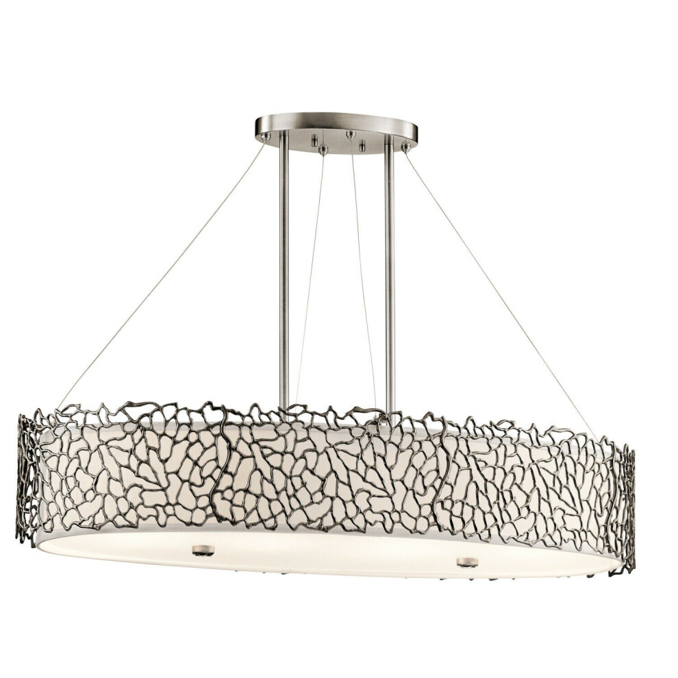 Loops Light Bulb Ceiling Pendant Fitting Classic Pewter Led E27 100W Bulb Size 4