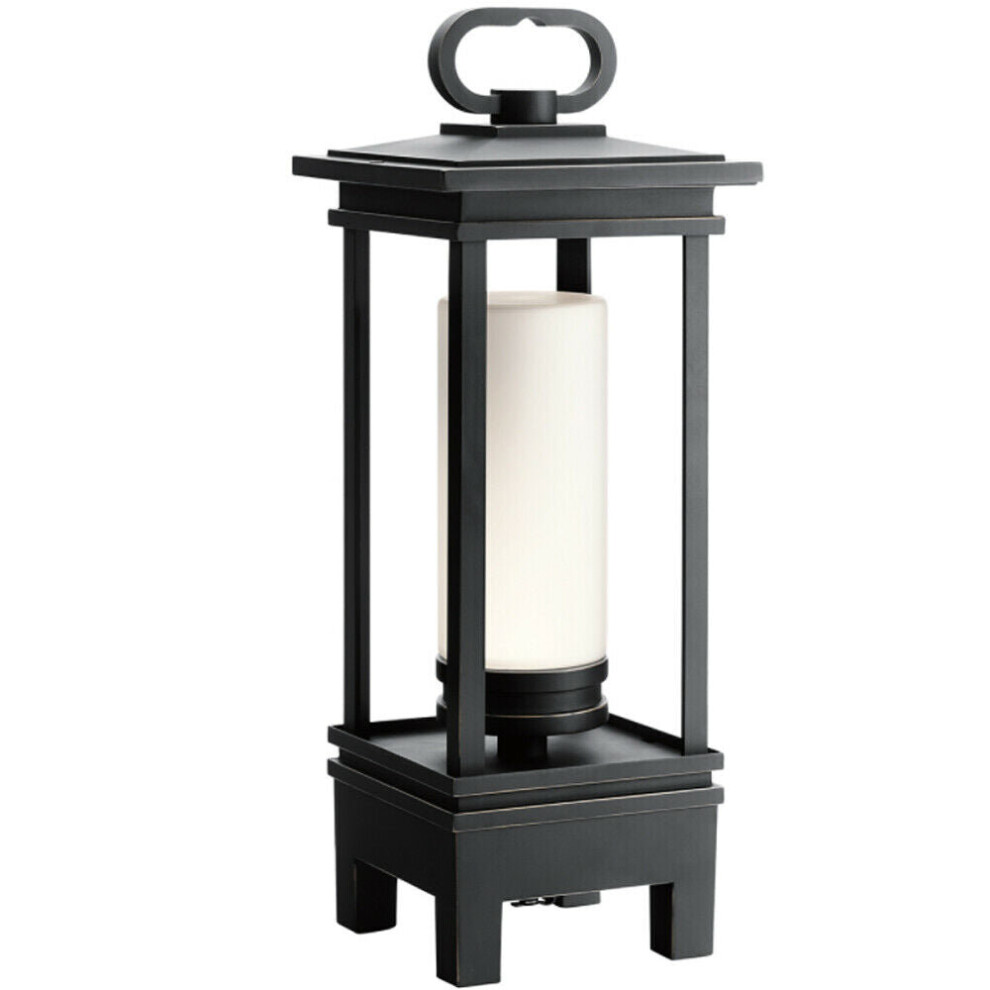Outdoor IP44 Bluetooth Lantern Rubbed Bronze LED 3W Bulb Light Fitting d01812