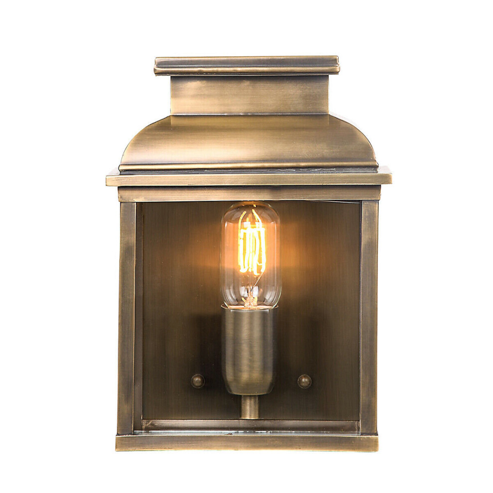Loops Outdoor Ip44 Wall Aged Brass Led E27 100W D02001 Light