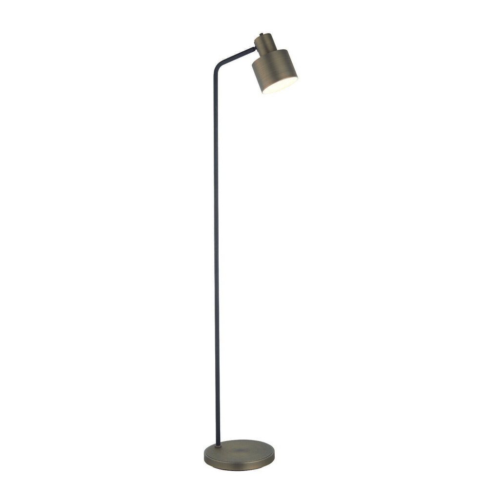 Loops Floor Lamp Antique & Textured Matt 40W E27 Standing Light/Bronze/Black