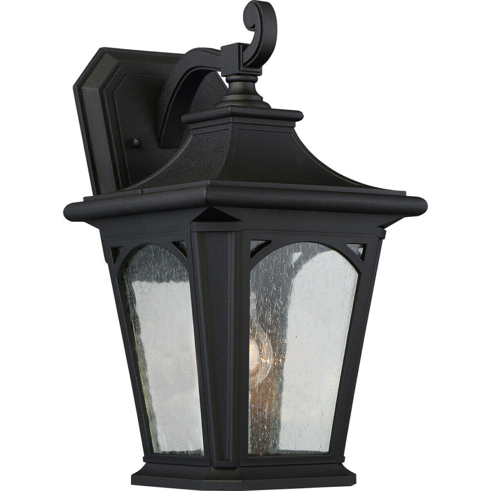 Loops Outdoor Ip44 Wall Sconce Mystic Led E27 100W Bulb External D02152 Light/Black