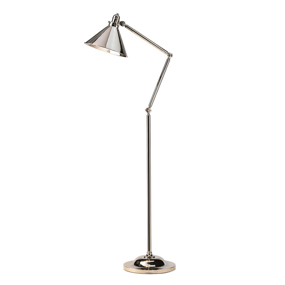 Loops Floor Lamp Highly Polished Nickel Finish Led E27 100W Bulb