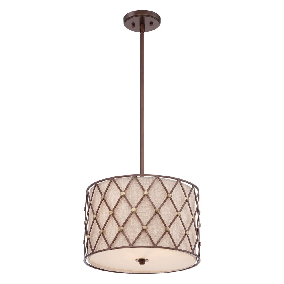 Loops 3 Bulb Ceiling Pendant Fitting Copper Canyon Led E27 100W Bulb Light