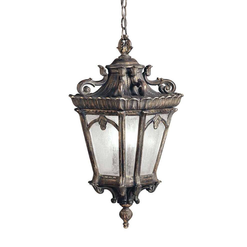 Loops Outdoor Ip44 4 Bulb Chain Lantern Londonderry Led E27 100W Light