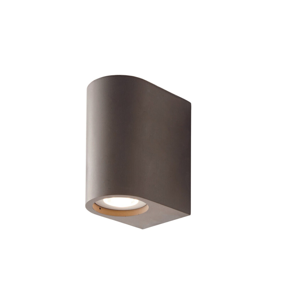 Wall Light Grey Concrete 2 x 3.4W LED Bulb Included Living Room e10007
