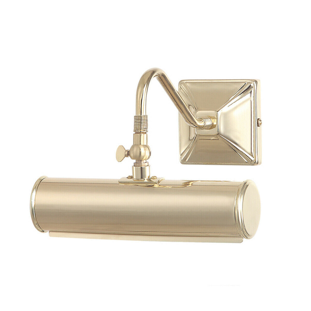 Loops Single Bulb Picture Light Highly Polished Brass Finish Led E14 40W Bulb D02061