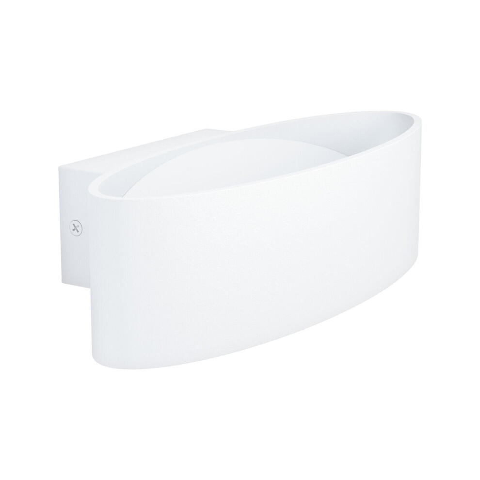 Loops Wall Light Colour White Shade Transparent Plastic Bulb Led 10W Included