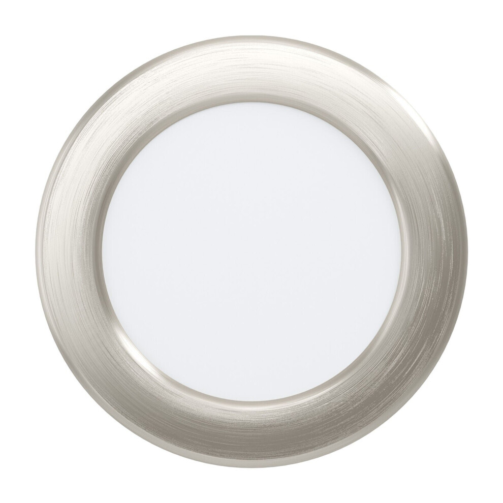 Loops Wall / Ceiling Flush Downlight Satin Nickel Steel 5.5W Built In Led