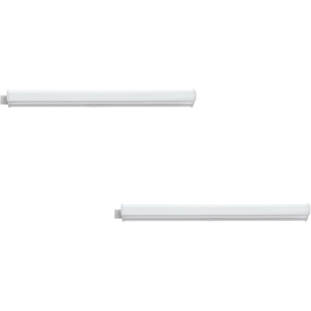 2 PACK Wall Flush Ceiling Light Colour White Shade White Plastic Bulb LED 3.2W