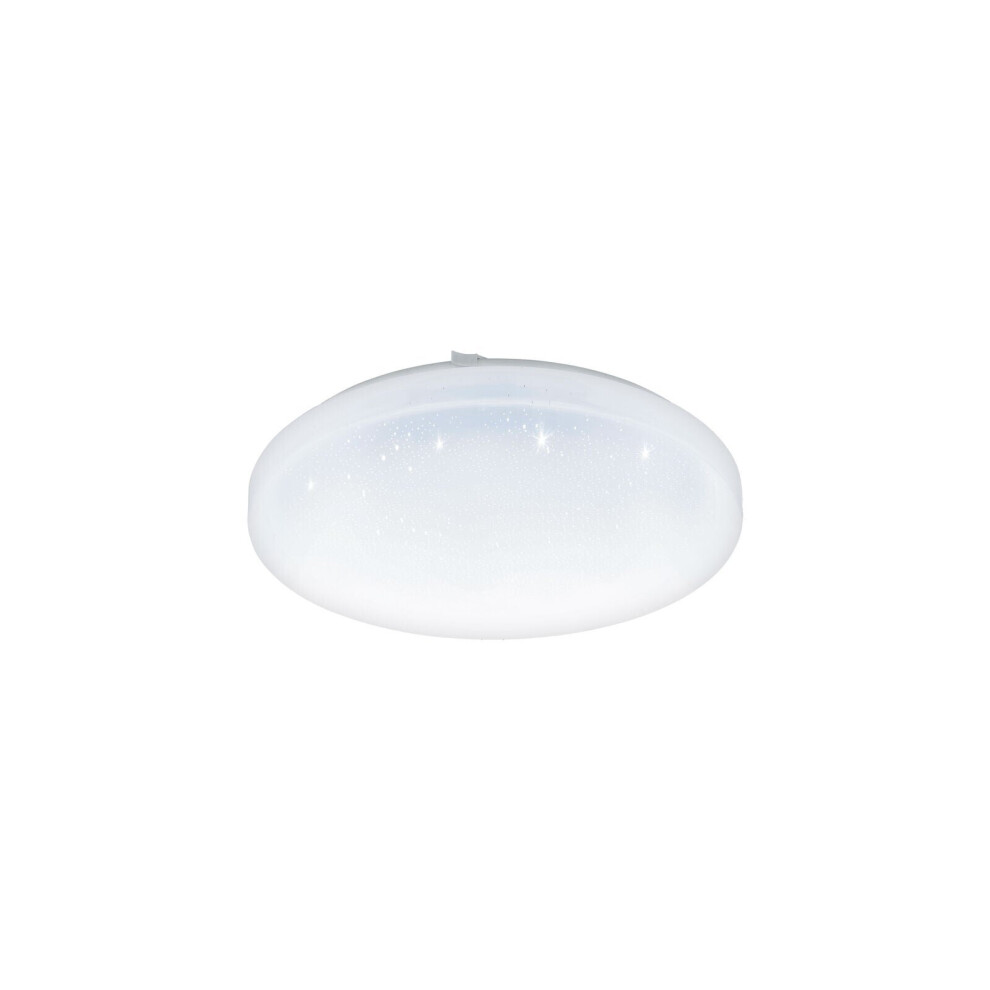 Loops Wall Flush Ceiling Shade Plastic Crystal Effect Led 17.3W Light/White