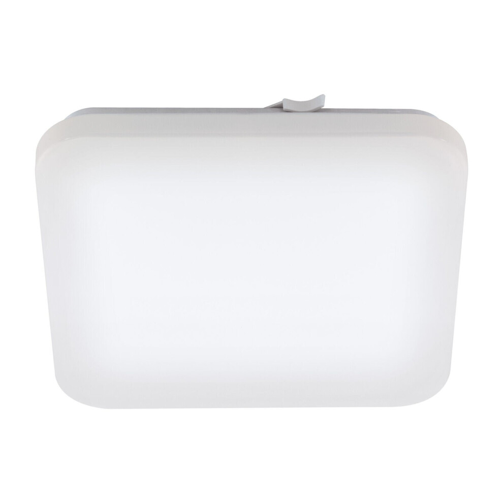 Wall Flush Ceiling Light Colour White Shade White Plastic Bulb LED 17.3W