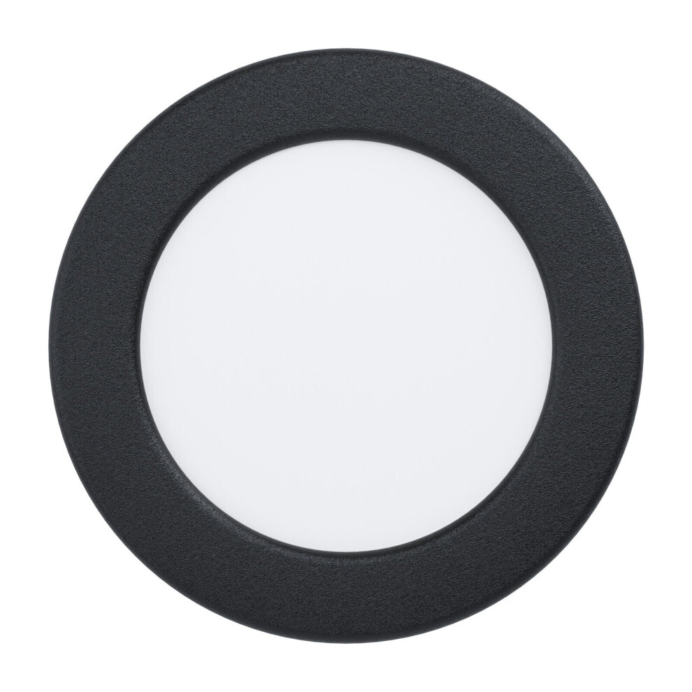 Loops Wall / Ceiling Flush Downlight Round Spotlight 5.5W Built In Led Black