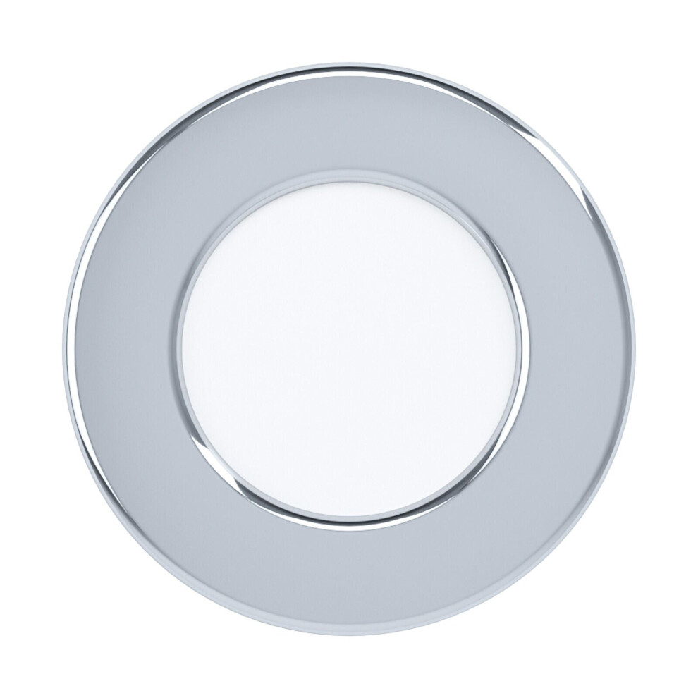 Loops Wall / Ceiling Flush Downlight Chrome Round Recess Spotlight 2.7W Led