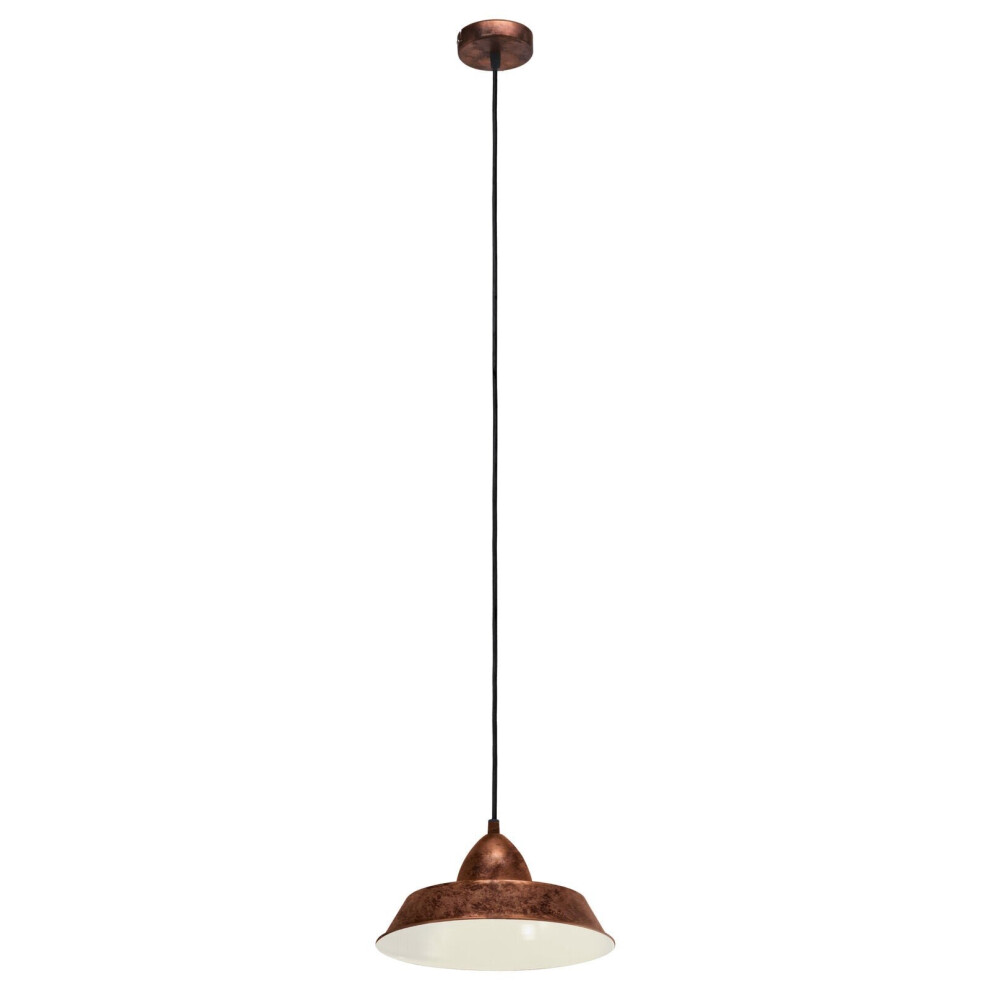 Loops Hanging Ceiling Pendant Antique Copper Shade 1 X 60W E27 Bulb Lamp Light
