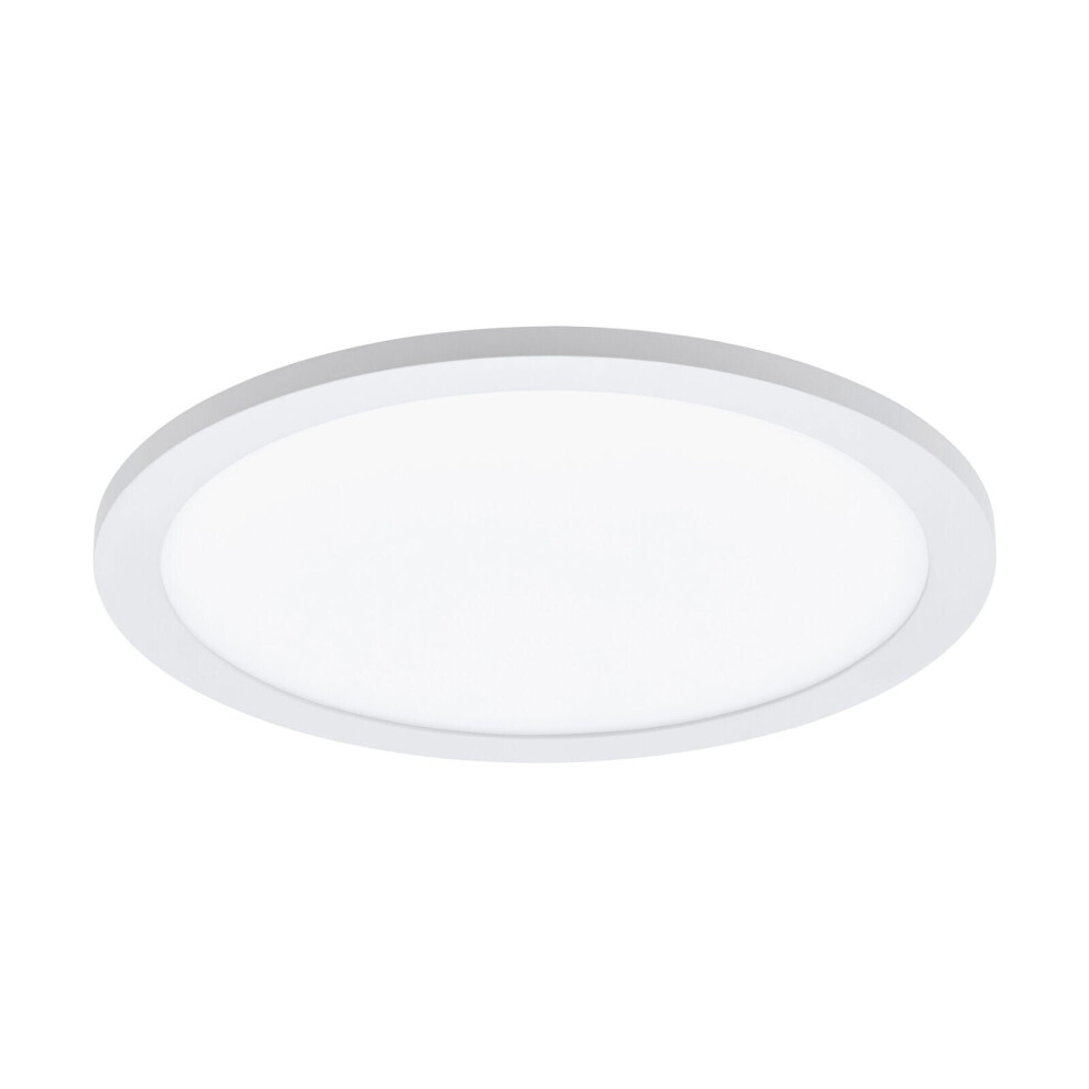 Flush Ceiling Light Colour White Shade White Plastic Bulb LED 14W Included