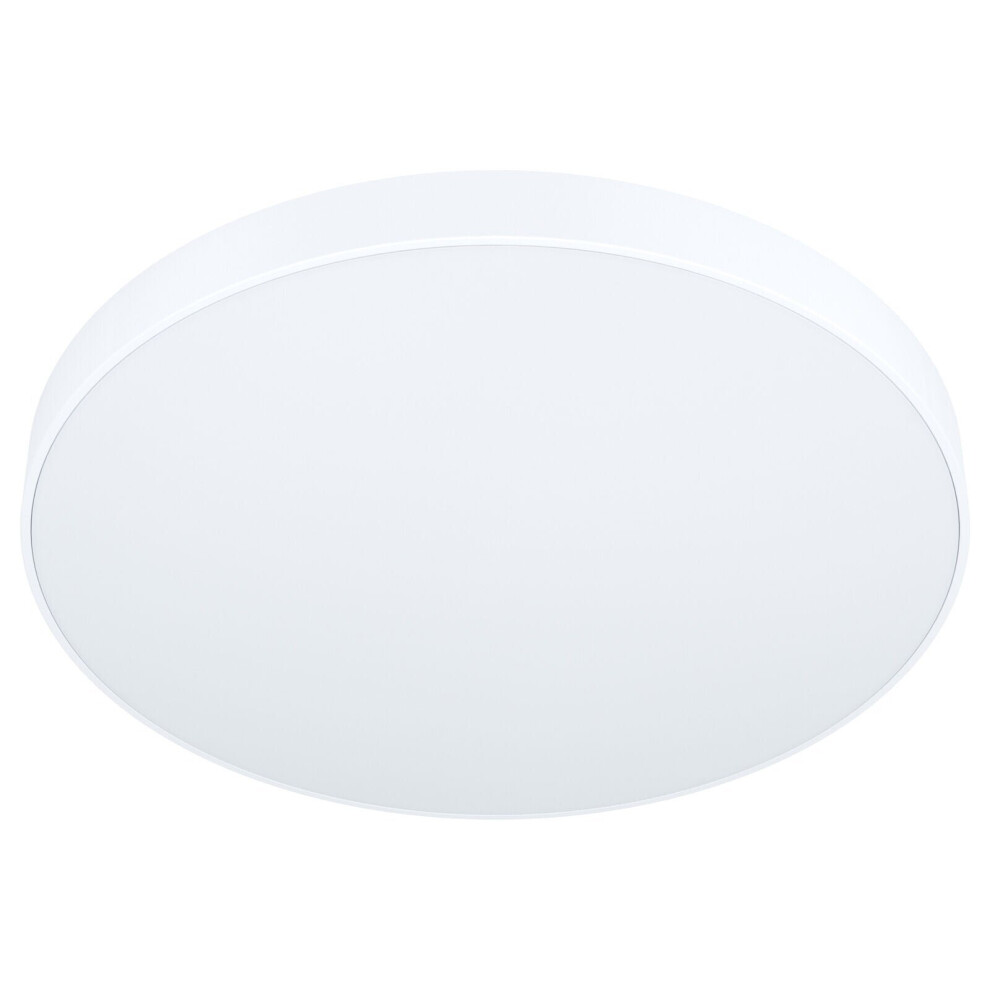 Loops Flush Ceiling Light Colour White Shade White Plastic Bulb Led 24W Included