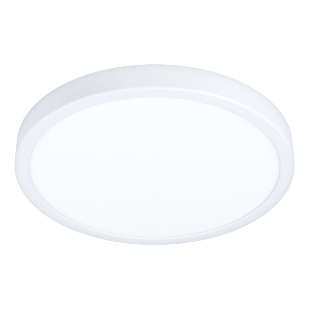 Loops Wall Flush Ceiling Colour Shade Plastic Bulb Led 20W Included Light/White
