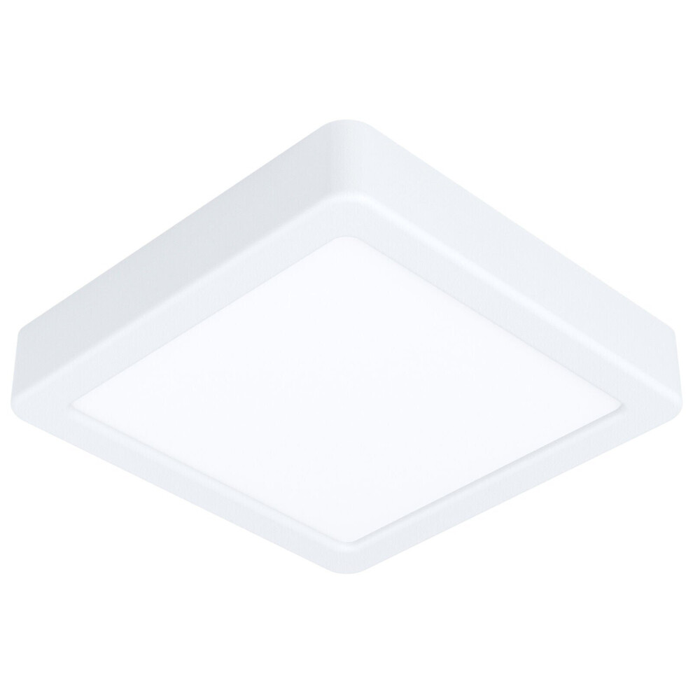 Loops Wall / Ceiling Light White 160Mm Sqaure Surface Mounted 10.5W Led 3000K