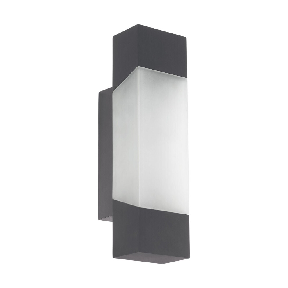 Loops Ip44 Outdoor Wall Porch Accent Lamp 4.8W Built In Led Light/Anthracite