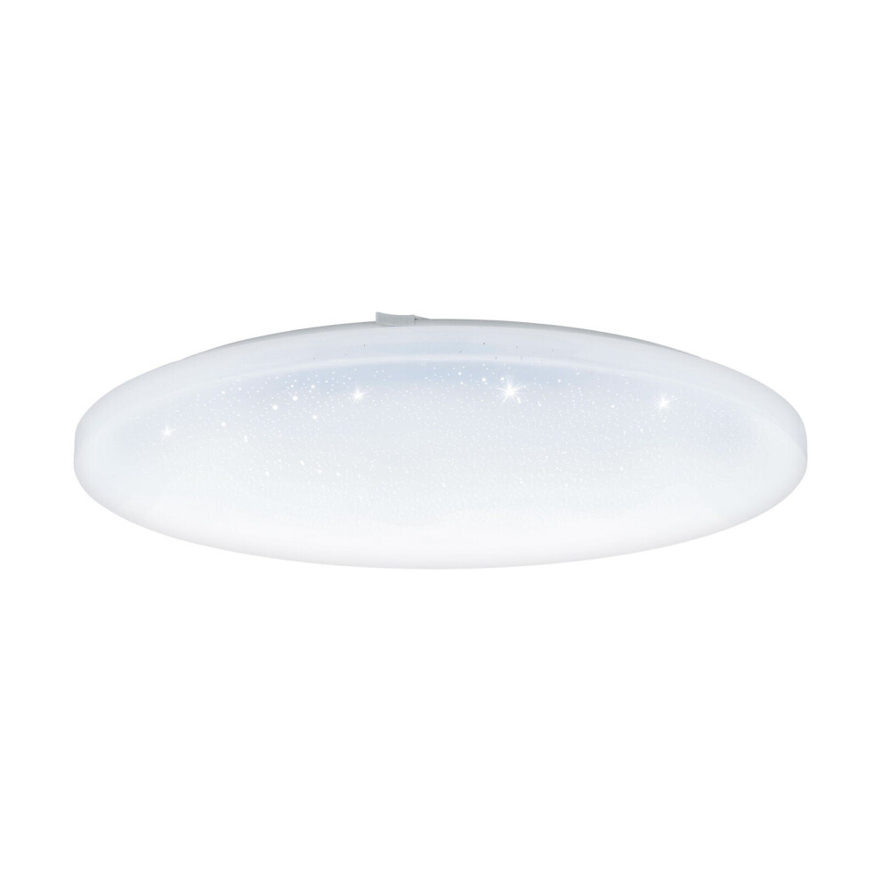 Loops Wall Flush Ceiling Shade Plastic Crystal Effect Bulb Led 49.5W Light/White