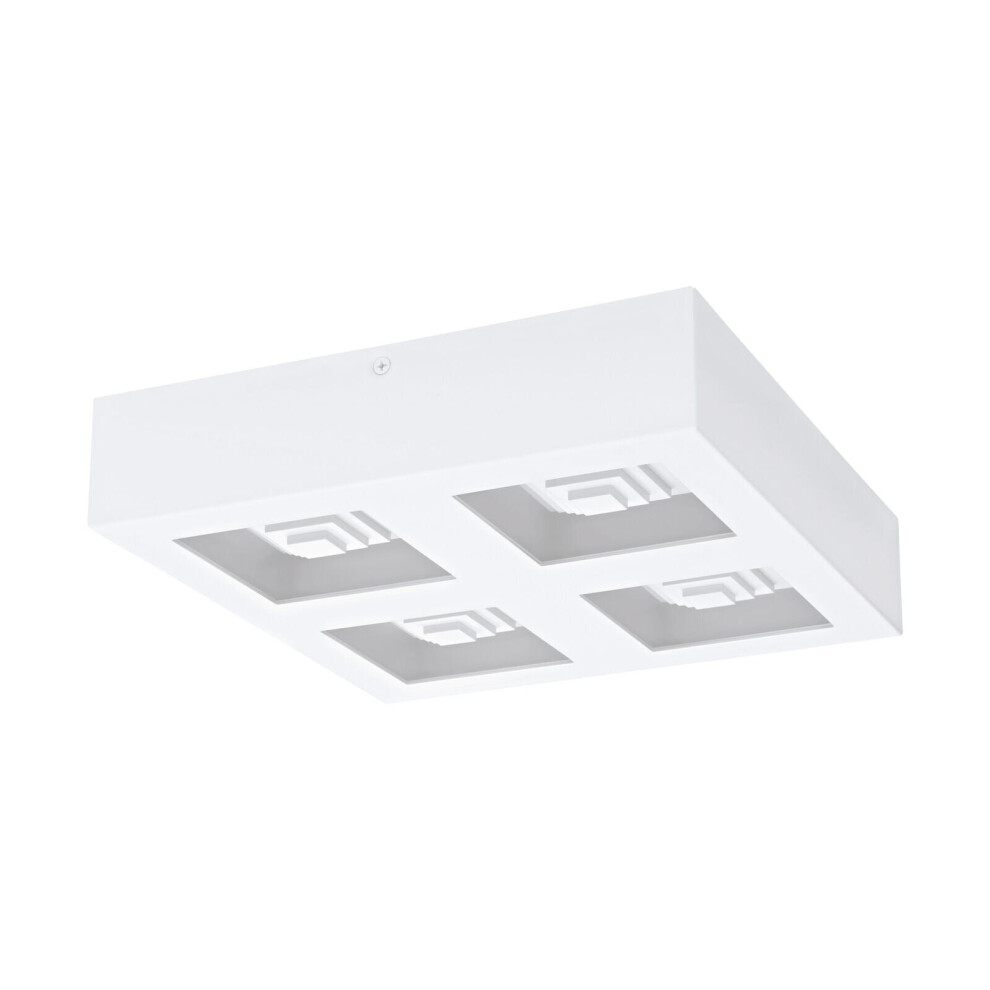 Loops Wall / Ceiling Light Modern White Box Lamp 270Mm X 270Mm 6.3W Built In Led