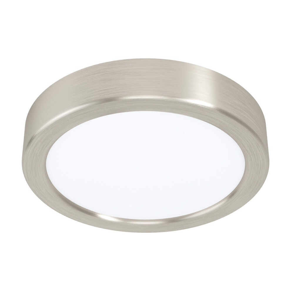 Loops Wall / Ceiling Satin Nickel 160Mm Round Surface Mounted 10.5W Led 4000K Light