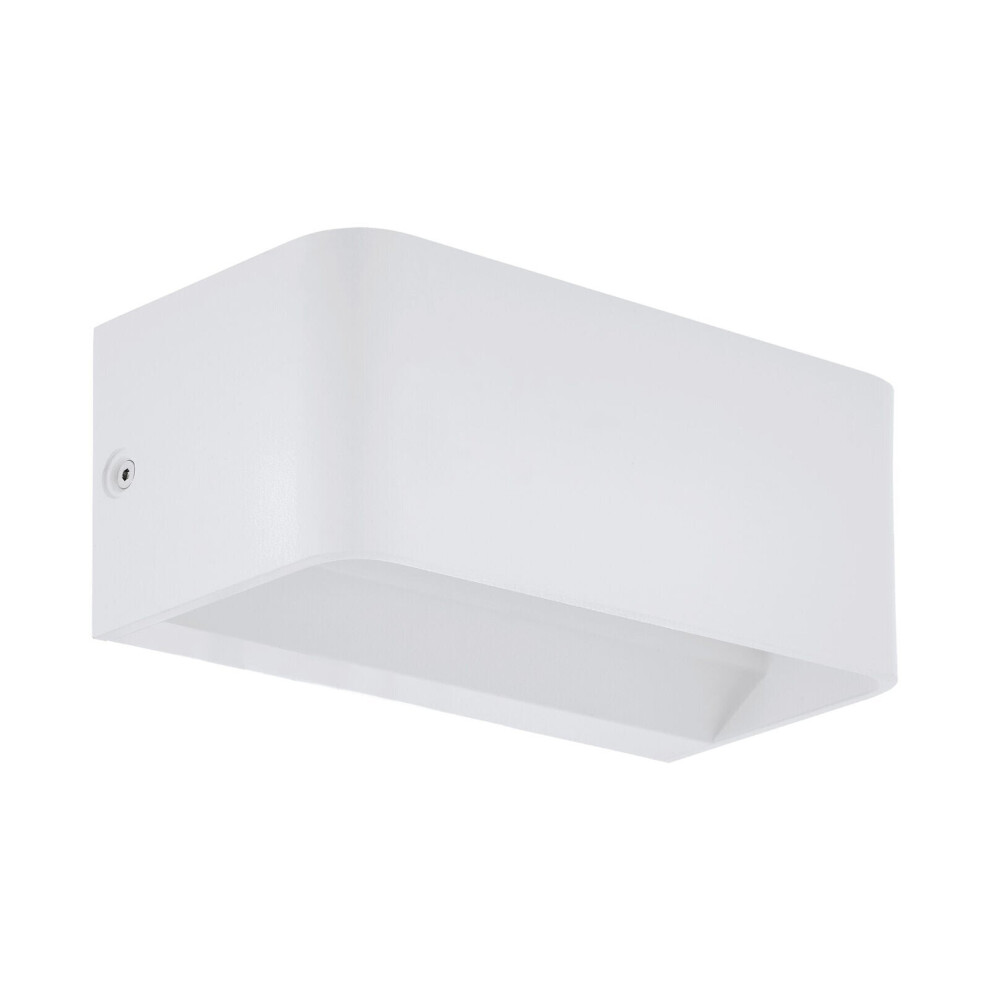 Loops Wall Light Colour White Long Box Structure Snug Fitting Bulb Led 10W Included