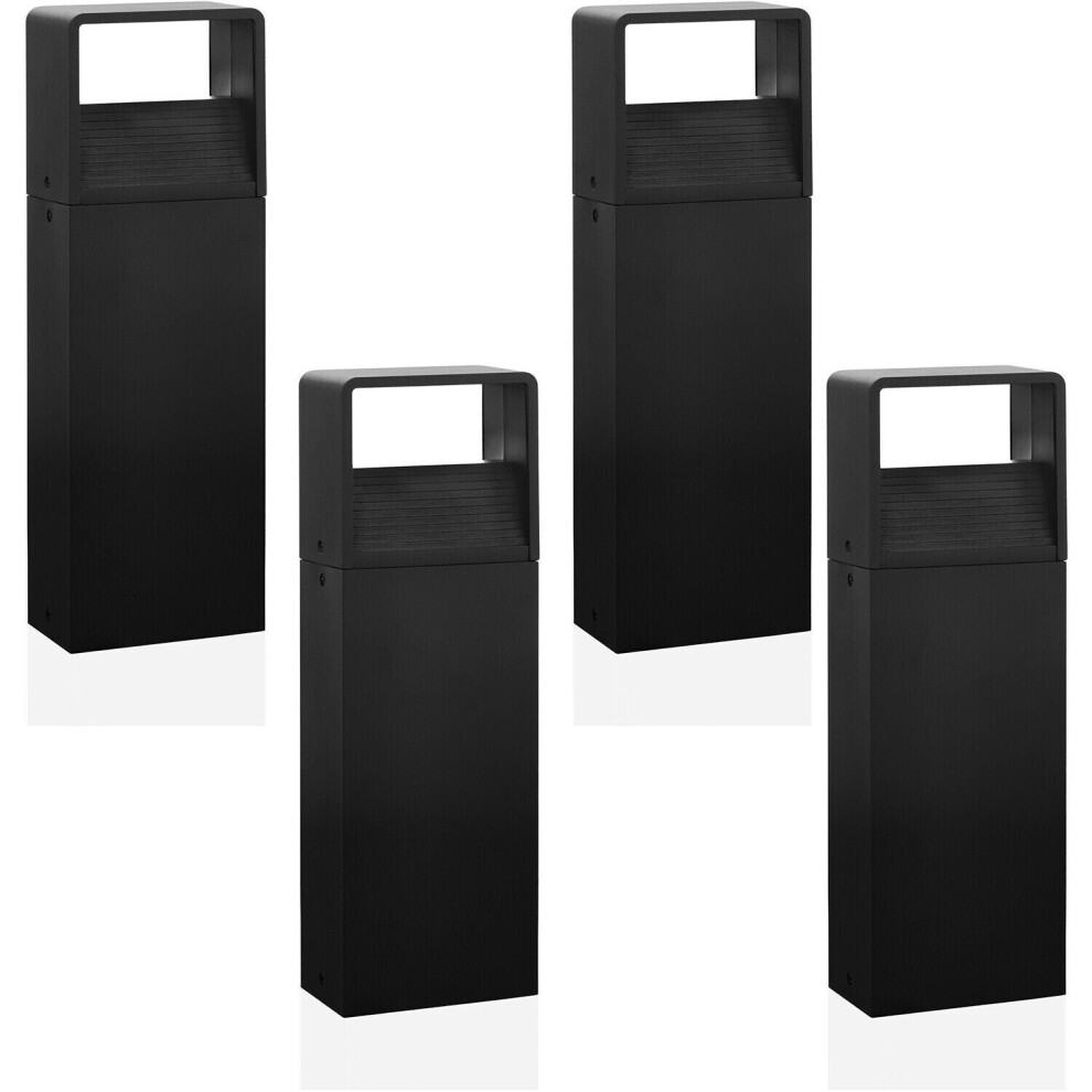 Loops 4 Pack Ip44 Outdoor Pedestal Modern 6W Led Wall Gate Post Light/Anthracite