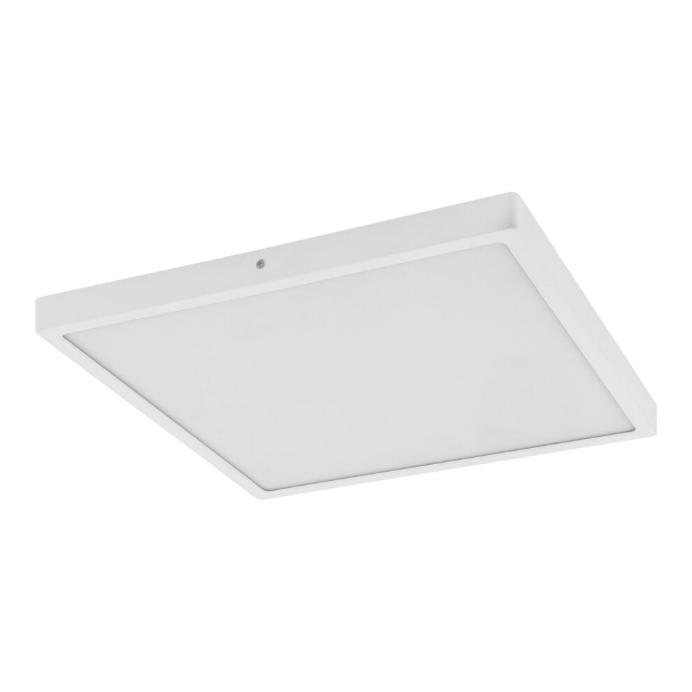 Wall / Ceiling Light White 400mm Square Surface Mounted 25W LED 3000K