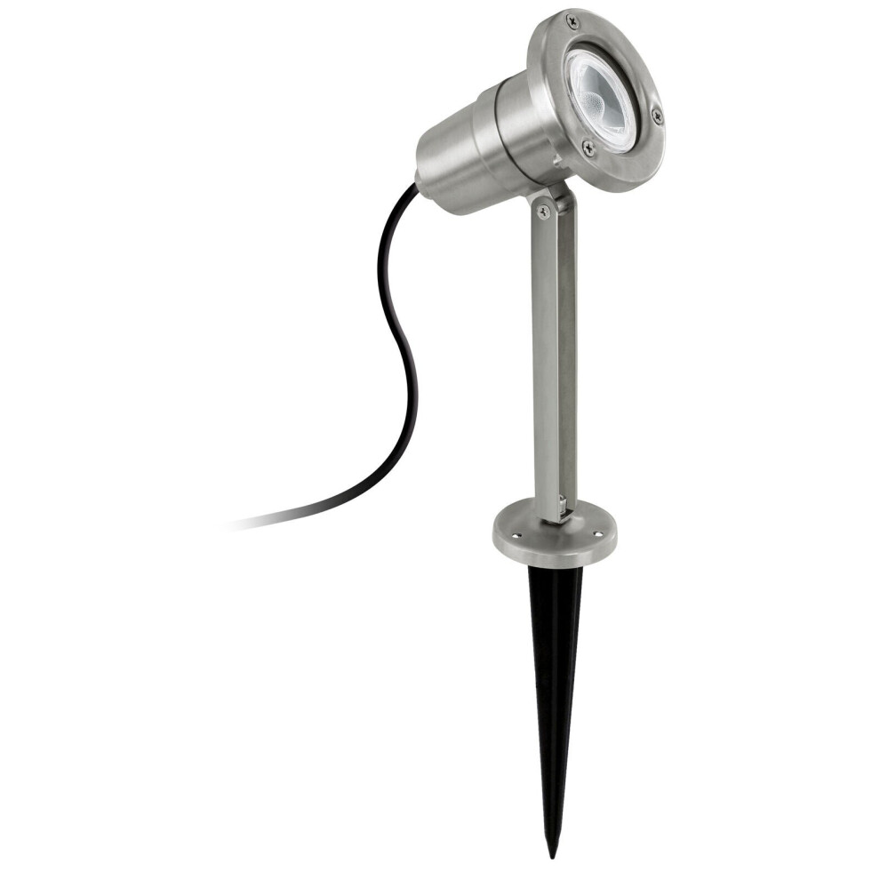Loops Ip54 Outdoor Bollard Stainless Steel 1 X 5W Gu10 Bulb Driveway Lamp Post Light