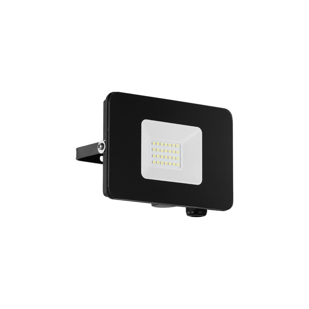 Loops Ip65 Outdoor Wall Flood Light Black Adjustable 20W Built In Led Porch Lamp