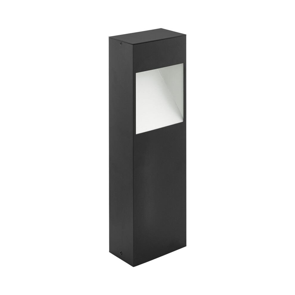 Loops Ip44 Outdoor Pedestal & Square Post 10W Built In Led Light/Anthracite/White
