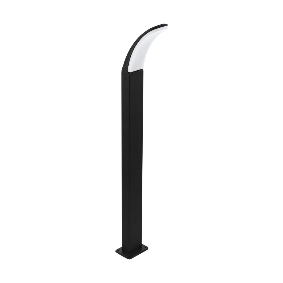 Loops Ip44 Outdoor Bollard Aluminium 11W Built In Led Lamp Post Light/Black